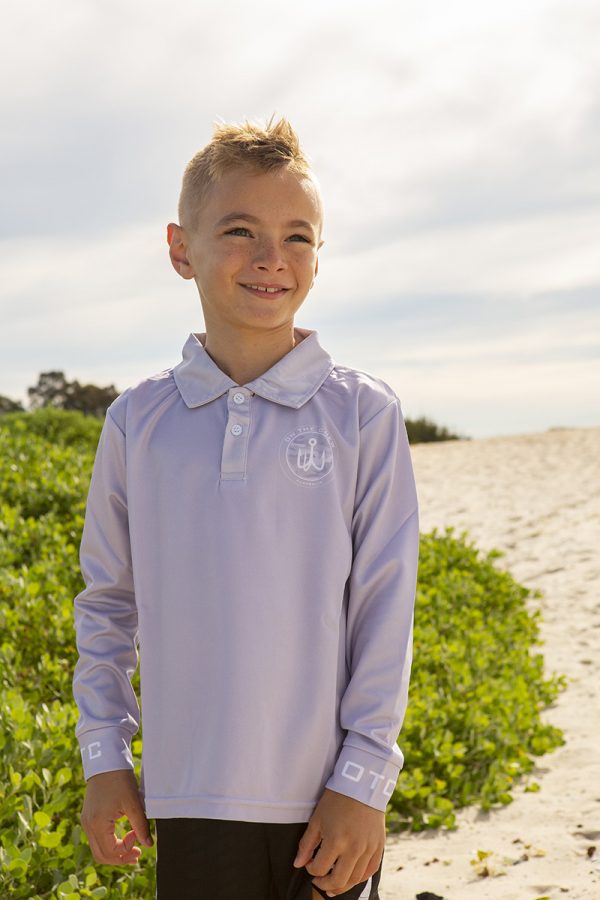 On The Chew Kids Grey Ghost Jersey 4 Fishing and lifestyle clothing. On The Chew <ul class="mybullet"> <li>Custom polyester blend for total comfort</li> <li>Soft & smooth 4-way stretch</li> <li>Ventilated for ultimate breathability</li> <li>Moisture wicking & fast drying</li> <li>UPF 50+ sun protection with collar</li> </ul> <p style="text-align: center;">[button size="medium" style="secondary" text="click to get matching adult jersey" link="https://onthechew.com.au/product/ghost-jersey/"]</p> $49.99