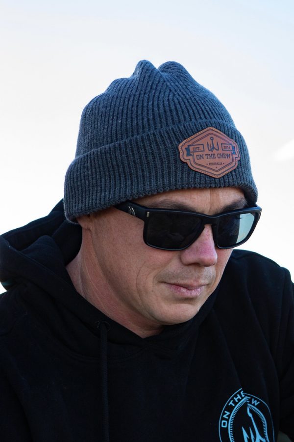 E4A16042 364A 4F9A 89F3 4B8BBD13E0F9 Fishing and lifestyle clothing. On The Chew <ul class="mybullet"> <li>The Banner Patch Beanie has only just landed!</li> <li>Wool blend for superior warmth</li> <li>Comfort stretch</li> <li>Unisex</li> <li>One size fits most</li> <li>Kids to Adults</li> </ul> $12.50