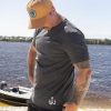 original 1 Fishing and lifestyle clothing. On The Chew <ul class="mybullet"> <li>Simplistic design to wear anywhere and anytime</li> <li>Smooth & soft cotton</li> <li>Comfort stretch</li> <li>Active fit</li> </ul> <p style="text-align: center;">[button size="medium" style="secondary" text="click to get casual in grey" link="https://onthechew.com.au/product/casual-tee-grey/"]</p> $39.99