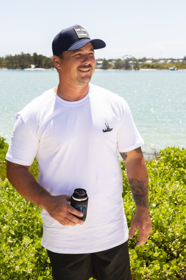 281A8044 scaled Fishing and lifestyle clothing. On The Chew <p style="text-align: center;">[button size="medium" style="secondary" text="click to get it in black" link="https://onthechew.com.au/product/in-the-box-patch-snapback-black/"]</p> $34.99