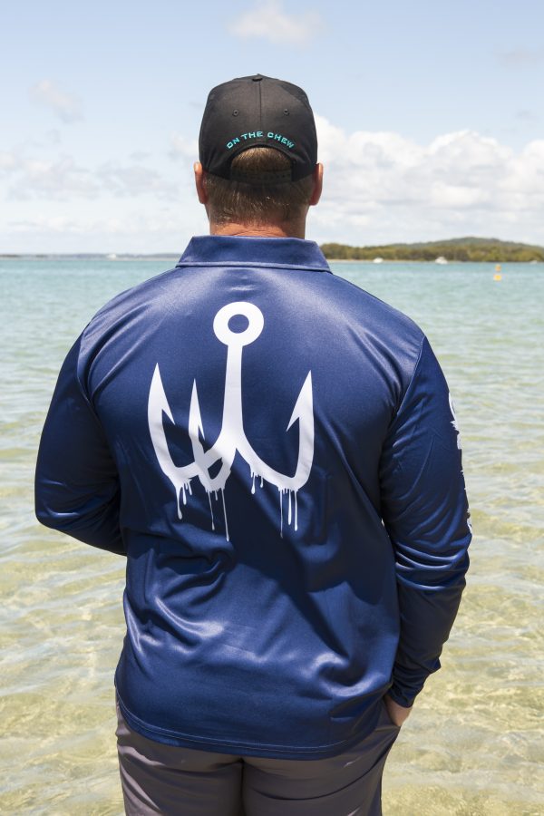 original 6 scaled Fishing and lifestyle clothing. On The Chew <ul class="mybullet"> <li>Custom polyester blend for total comfort</li> <li>Soft & smooth 4-way stretch</li> <li>Ventilated for ultimate breathability</li> <li>Moisture wicking & fast drying</li> <li>UPF 50+ sun protection with collar</li> <li>Please note that due to variations amongst screens and photo lighting, actual colours may vary</li> </ul> <p style="text-align: center;">[button size="medium" style="secondary" text="Click to get Drippin' in a navy TEE" link="https://onthechew.com.au/product/drippin-tee-navy/"]</p> <p style="text-align: center;">[button size="medium" style="secondary" text="Click to get Drippin' in a black TEE" link="https://onthechew.com.au/product/drippin-tee-black/"]</p> $69.99