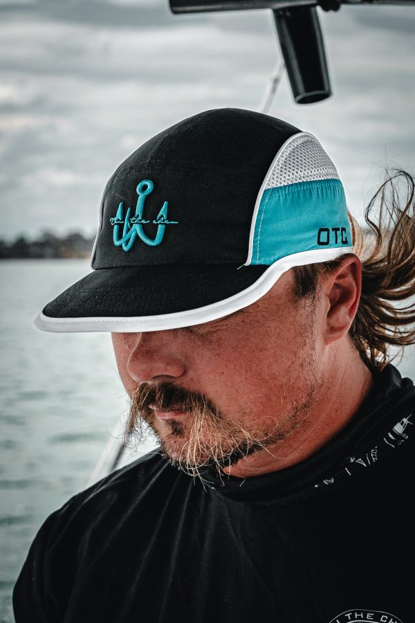 OTC HAT AND T 18 scaled Fishing and lifestyle clothing. On The Chew REMOVABLE BACK FLAP ADJUSTABLE VELCRO STRAP ONE SIZE FITS MOST ELASTIC ON ADJUSTMENT FOR COMFORT WATERPROOF FAST DRYING 100% POLYESTER $39.99