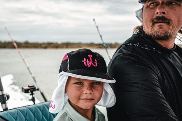 OTC HAT AND T 4 scaled Fishing and lifestyle clothing. On The Chew REMOVABLE BACK FLAP ADJUSTABLE VELCRO STRAP ONE SIZE FITS MOST ELASTIC ON ADJUSTMENT FOR COMFORT WATERPROOF FAST DRYING 100% POLYESTER $39.99